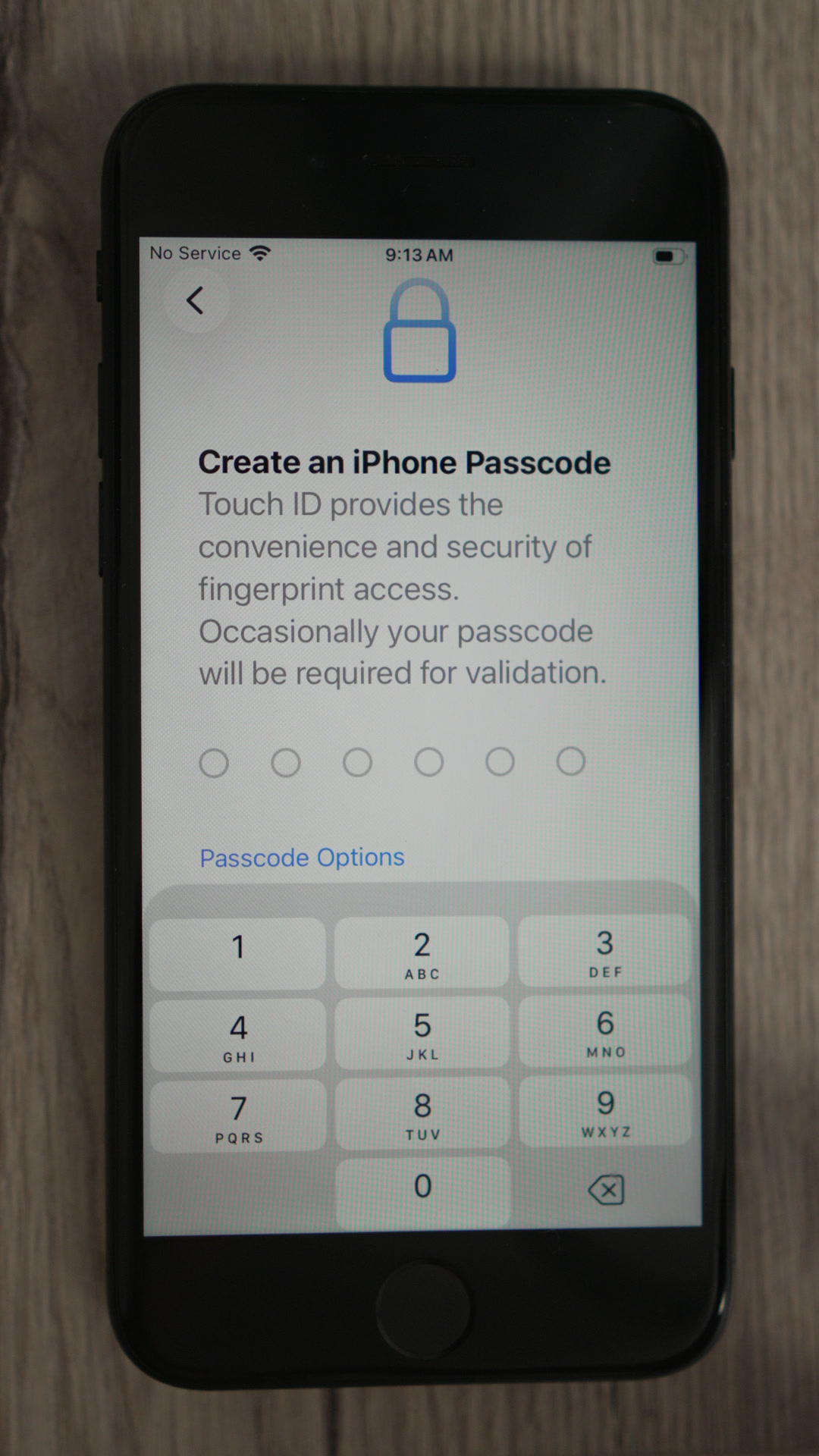 Create passcode