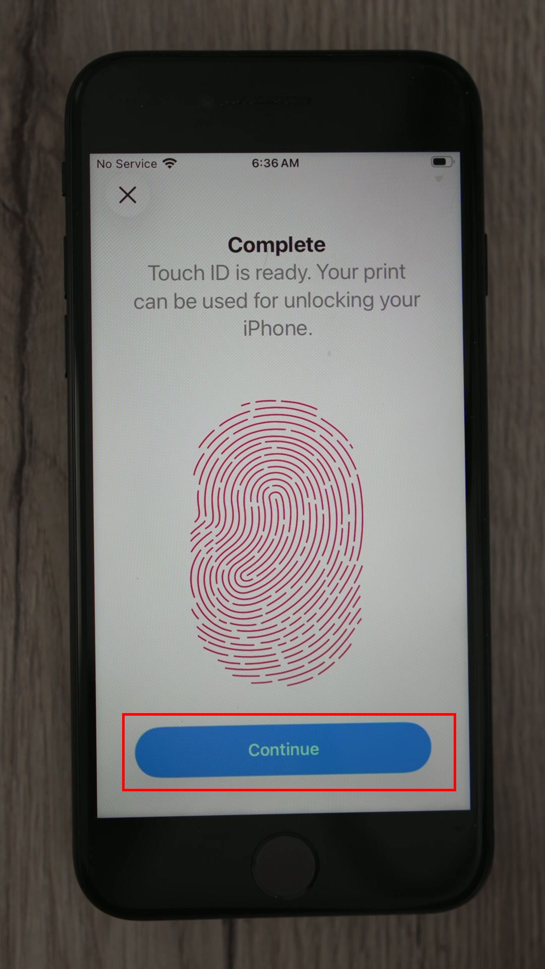 Touch ID complete