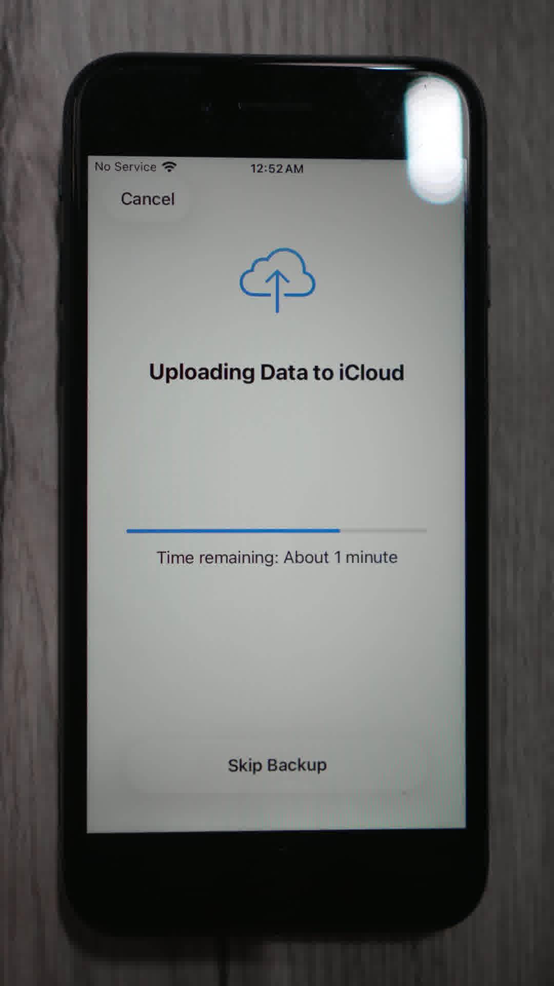 Uploading Data to iCloud